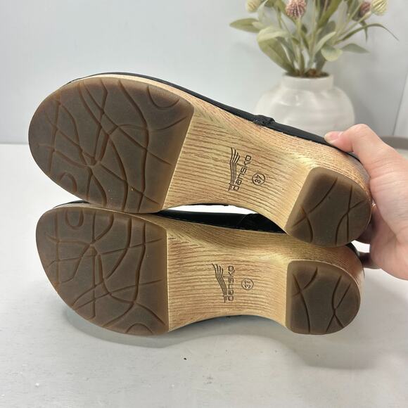 Dansko Lizanne Leather Boot Black Side Zip Round Toe Women's 6.5/EU 37 NWOB - Picture 8 of 9